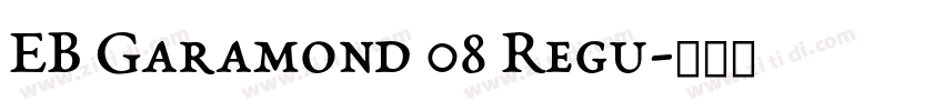 EB Garamond 08 Regu字体转换